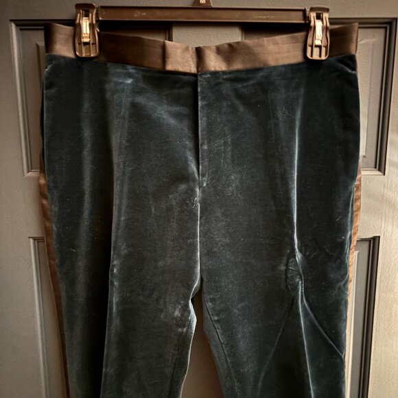 HUGO BOSS - Cotton Velvet Tuxedo - Turquoise - Picture 9 of 16